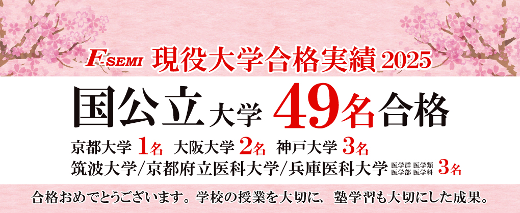 現役大学合格実績2025